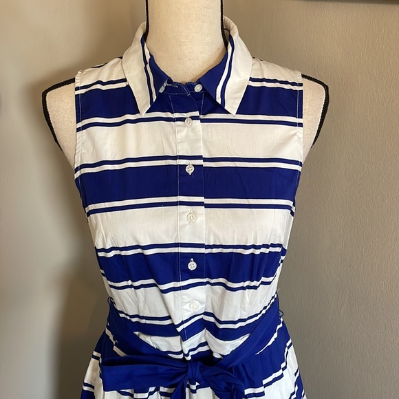 MILLY blue white stripe dress - Picture 3 of 14